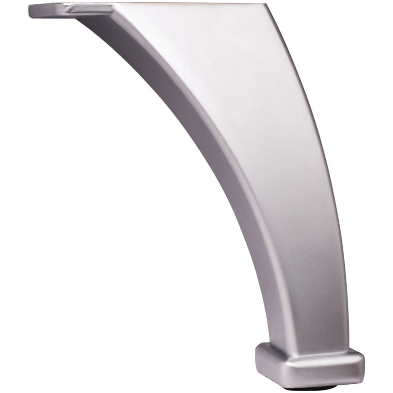 4-1/8" Tall Curved Metal Furniture Leg - image 1