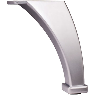4-1/8" Tall Curved Metal Furniture Leg - image 1