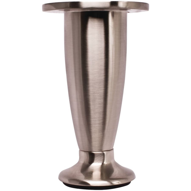 4" Tall Round Metal Furniture Leg with Adjustable Height - image 1