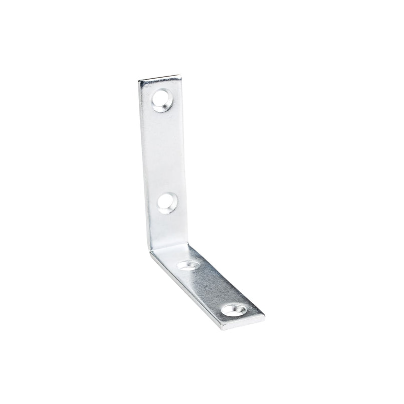Single 2-1/2" x 2-1/2" Inch Angled Corner Brace Bracket for Cabinets, Shelves, Furniture - image 1