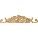 Solid Wood Ornate Acanthus Carved Applique Onlay - 4-1/2"H x 20"W x 1/4"D - image 1