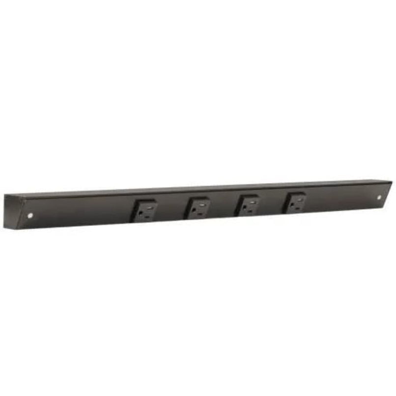 APT 24" Long Slim Angle 4 Receptacle Under Cabinet Power Strip - Left Wire - image 1