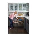 33.5" Pull Out 2 Tier Blind Corner Kitchen Cabinet Organizer - Left of the Blind - for 45" Corner Cabinets - image 3