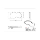 Pull Out 2 Tier Blind Corner Kitchen Cabinet Organizer for 18 Inch Cabinet Opening - Left of the Blind - image 2