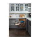 Pull Out 2 Tier Blind Corner Kitchen Cabinet Organizer for 21 Inch Cabinet Opening - image 3