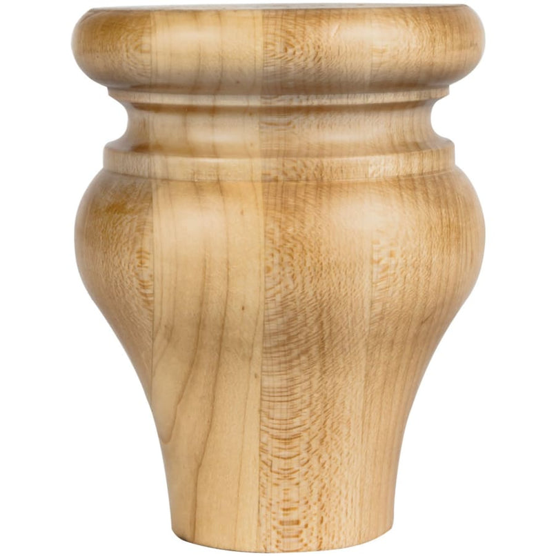 Bun Foot with Tulip Styling, 4-1/2"H x 3-1/2"D - image 1