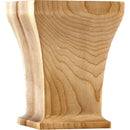 Unfinished Solid Wood Greek Inspired Column Cabinet Furniture Leg Bun Foot - 4-1/2"H x 3-1/2" Square Base - image 1