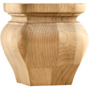 Unfinished Solid Wood Square Turned Furniture Cabinet Leg Bun Foot - 4-1/4"H x 4-1/4" Square - image 1