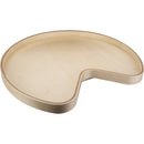 32 Inch Kidney Shape Banded Lazy Susan with Preinstalled Swivel - image 1