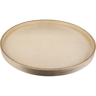 20 Inch Round Circle Banded Lazy Susan with Preinstalled Bottom Mount Swivel - image 1