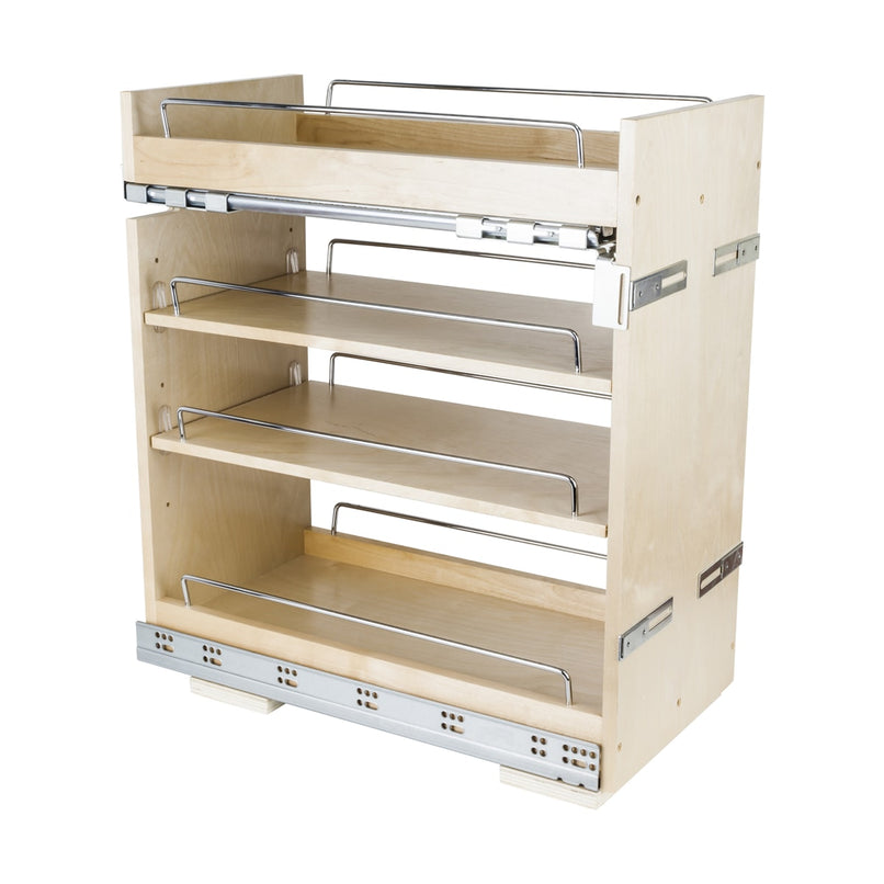 11-1/2" Wide Base Cabinet Pull Out Organizer Shelves with Concealed Soft Close Slides - For 15" Base Cabinets - image 1