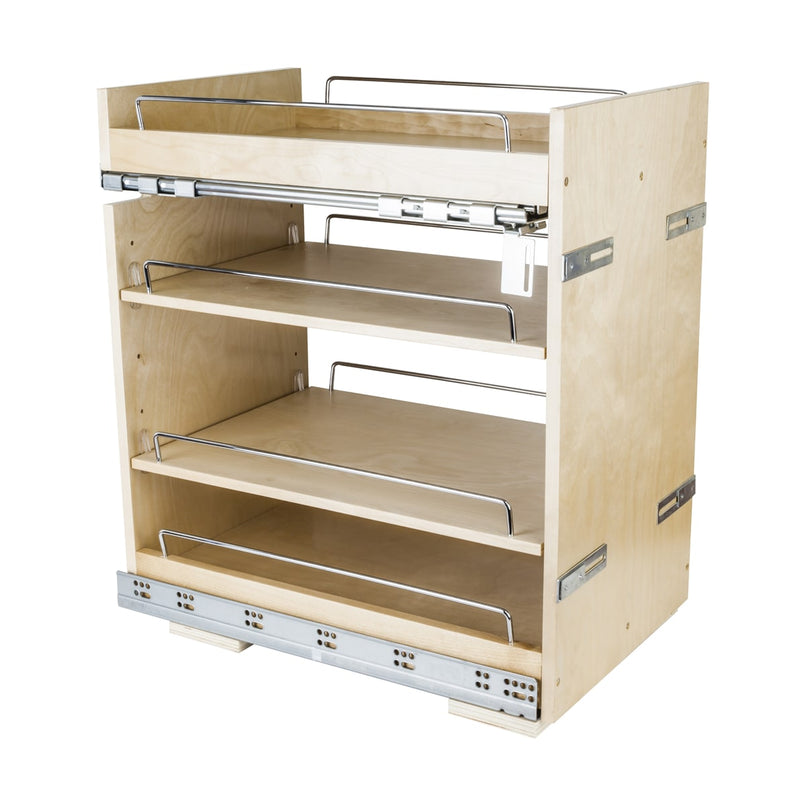 14" No Wiggle Soft Close Base Cabinet Pull Out Shelves for 18" Base Cabinets - image 1