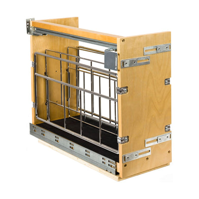 8 Inch Base Cabinet Tray Divider Pull Out with Soft-Close Slides - image 1