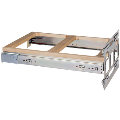 15" Top Mount Double Bin Pull Out Trash Can with Soft Close Slides for 35 Quart Bins - Included - image 1