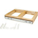 18" Top Mount Double Bin Pull Out Trash Can with Soft Close Slides for 35 Quart Bins - Included - For 21" Base Cabinets - image 2