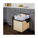 Bottom Mount Double Trash Can with Full Extension Slides for 18" Base Cabinets - 35 Quart Capacity - image 3