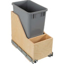 10" Wide 35 Quart Waste Solution-Wood Bottom Mount Soft Close Vanity Trash Can Rollout Bin for Hinged Doors - Includes One Can - image 2