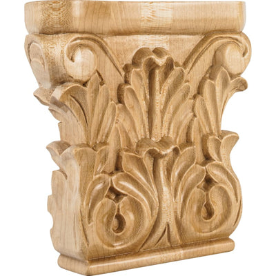Capital with Acanthus Styling, 6"H x 6"W x 1-1/2"D - image 1