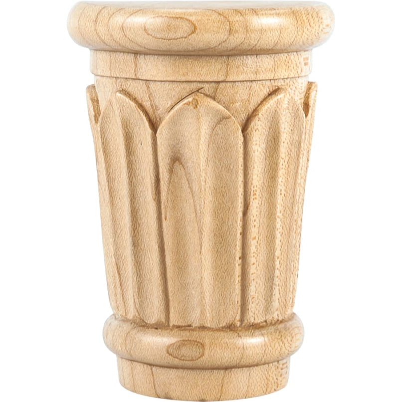Capital with Reed Styling, 3-5/8"H x 2-5/8"W x 1-5/16"D - image 1