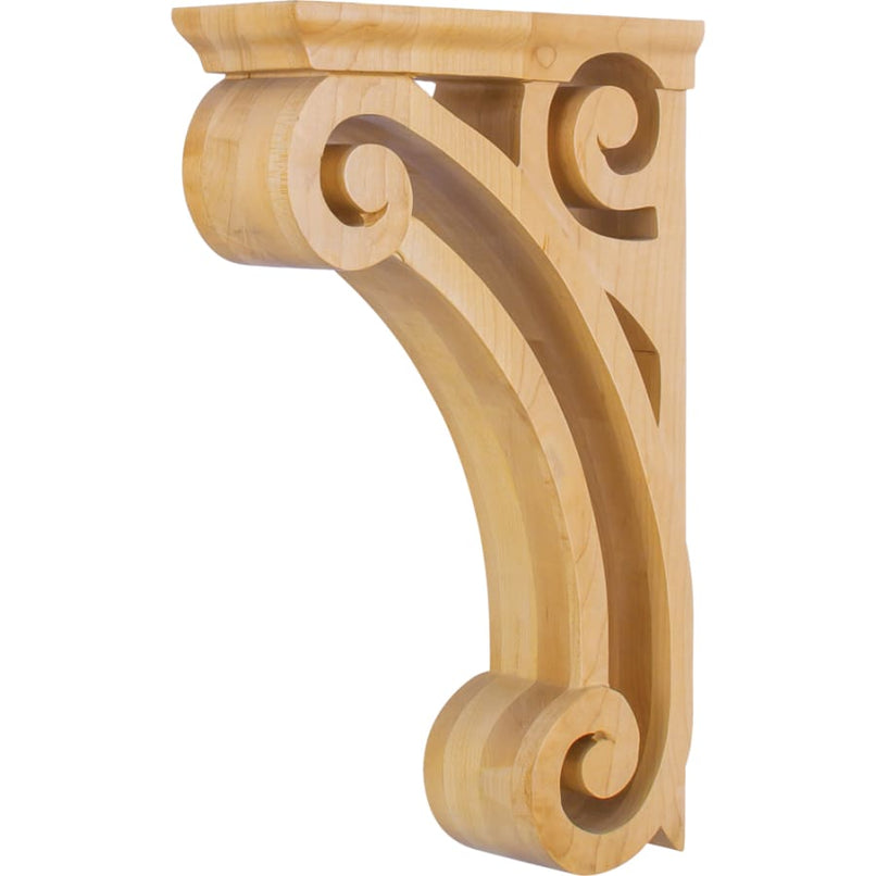Corbel with Open Space Styling, 14"H x 3"W x 9-3/8"D - image 1