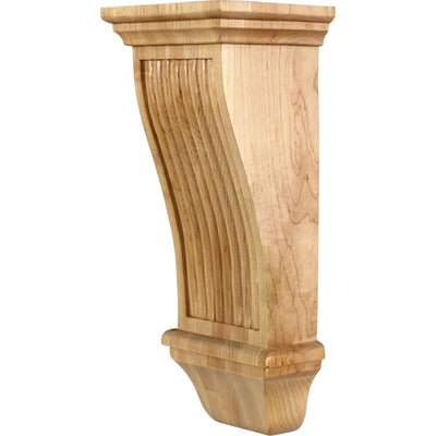 Corbel with Renaissance Reed Styling, 14"H x 6"W x 5"D - image 1