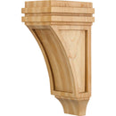Mission Style Solid Wood Corbel Bar Shelf Counter Bracket -10"H x 4"W x 5"D - image 1