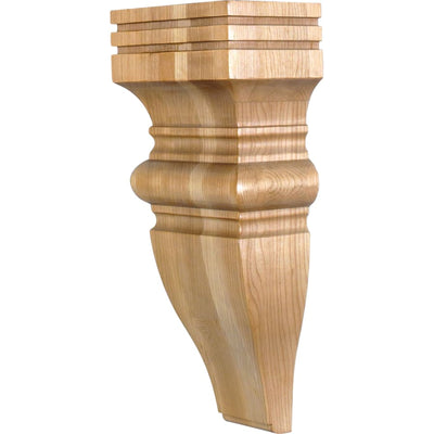 Corbel with Baroque Styling, 14"H x 6"W x 4"D - image 1