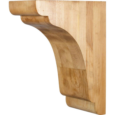 Minimalist Solid Wood Corbel Shelf Bar Counter Bracket - 12"H x 5"W x 9"D - image 1