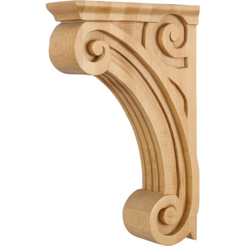 Corbel with Open Space Styling, 14"H x 3"W x 9"D - image 1