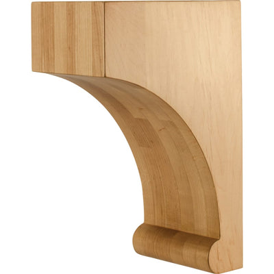 Corbel with Bullnose Base Styling, 12"H x 5"W x 8"D - image 1