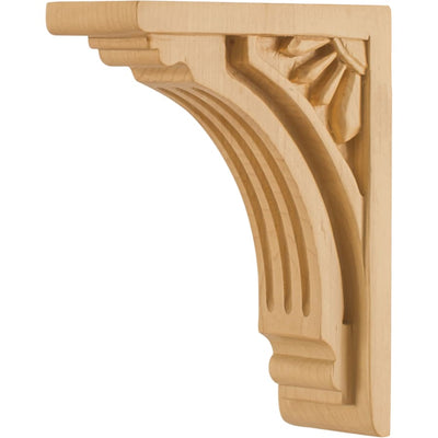 Corbel with Art Deco Styling, 6"H x 2"W x 4-5/8"D - image 1
