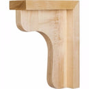 Simple Carved Solid Wood Bar Counter Corbel Bracket - 6"H x 2-1/2"W x 8"D - image 1