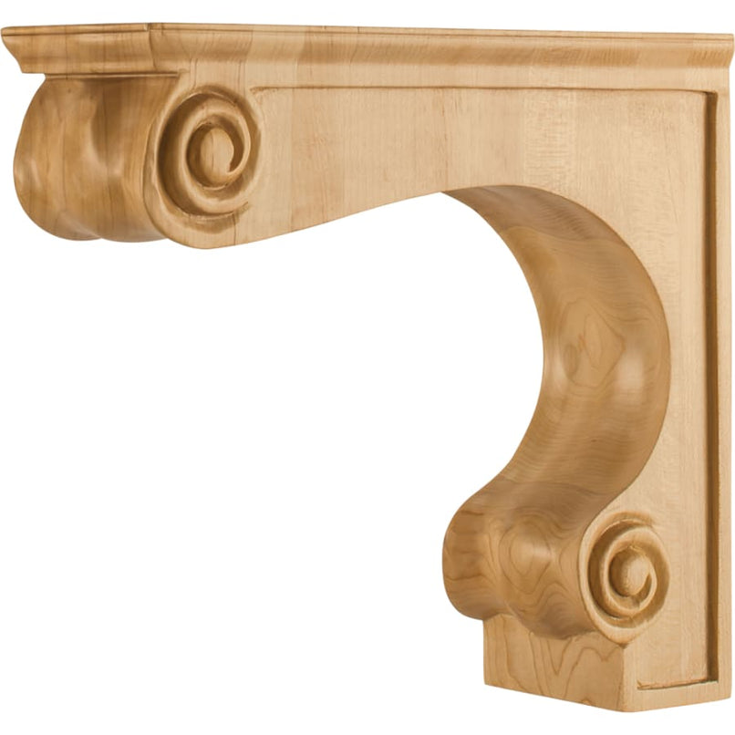 Corbel with Decorative Styling, 9"H x 3-3/8"W x 10"D - image 1