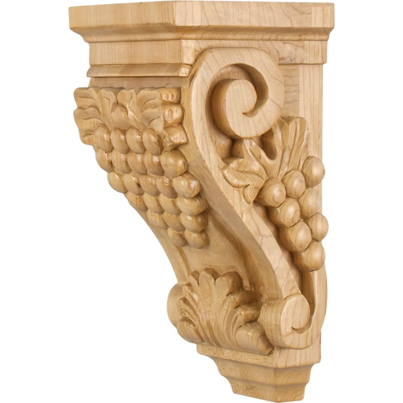 Corbel with Grape Styling, 10"H x 4-1/2"W x 5"D - image 1