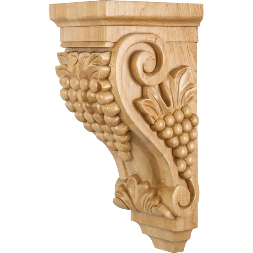 Corbel with Grape Styling, 14"H x 5"W x 7"D - image 1