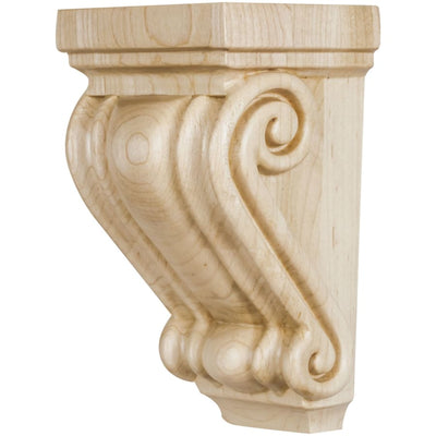 Corbel with Scrolled Styling, 6-1/2"H x 3-1/2"D x 3-3/4"W - image 1