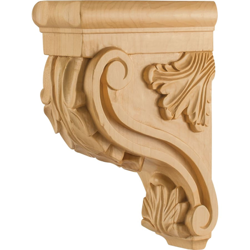 Corbel with Acanthus Styling, 10"H x 3"W x 7"D - image 1