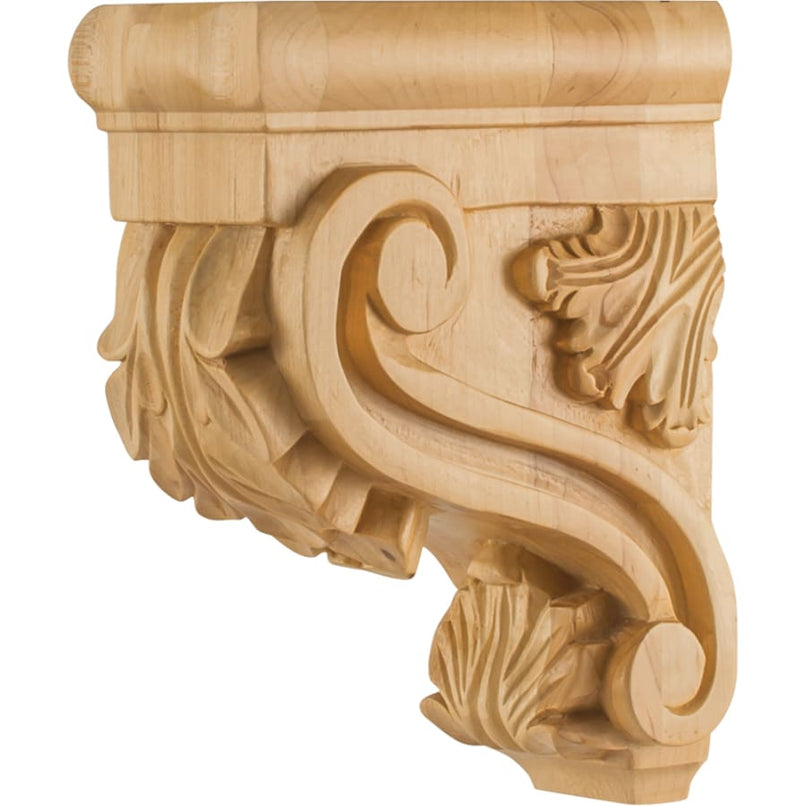Corbel with Acanthus Styling, 8"H x 3"W x 6"D - image 1
