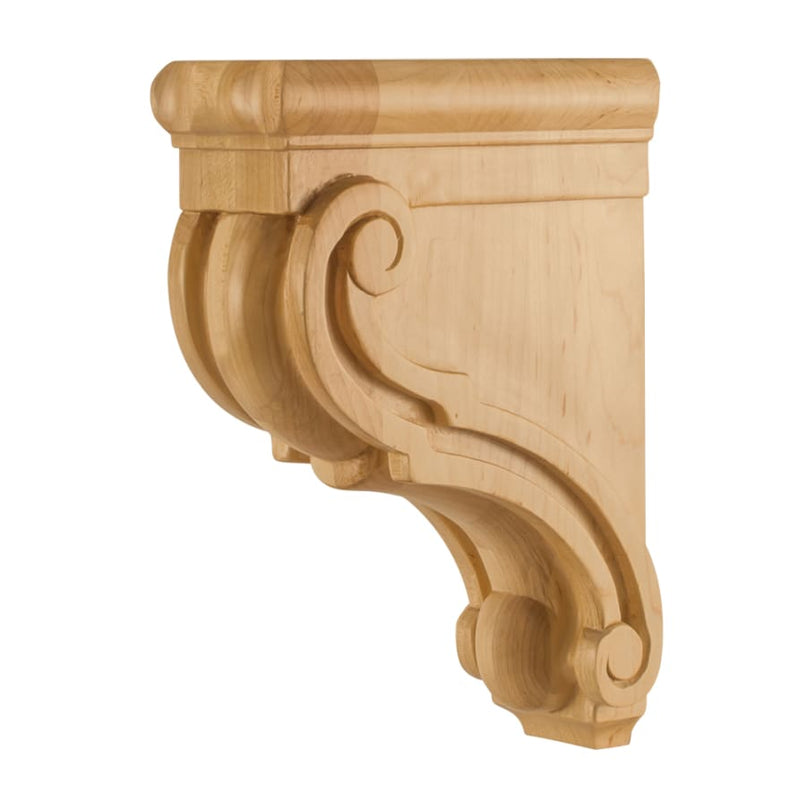 Corbel with Scroll Styling, 10"H x 3"W x 7"D - image 1