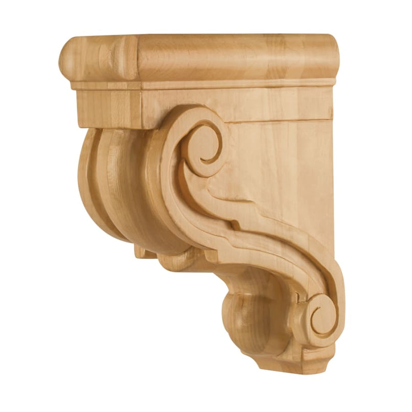 Corbel with Scroll Styling, 8"H x 3"W x 6"D - image 1
