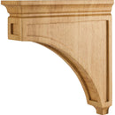 3" W x 12" D x 12" H White Oak Mission Corbel - image 1