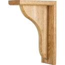 3" W x 7-5/8" D x 10-1/2" H White Oak Bar Bracket Beveled Bar Corbel - image 1