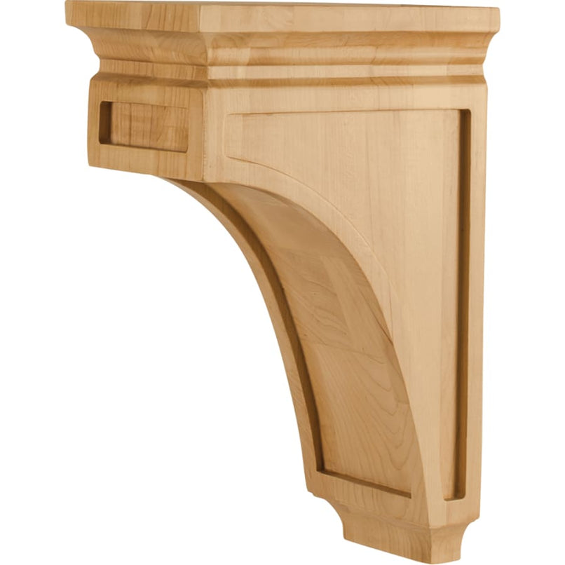 5" W x 8" D x 12" H White Oak Mission Corbel - image 1