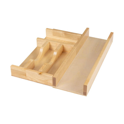 DO Series 13.5" W Adjustable Drop In Cutlery Silverware Drawer Tray - 6 Section - For 15" Drawers - image 1