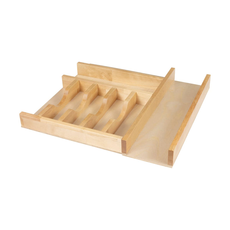 DO Series 19.5" WIde Adjustable Cutlery Silverware Utensil Drawer Tray Insert - 8 Section - For 21" Drawers - image 1