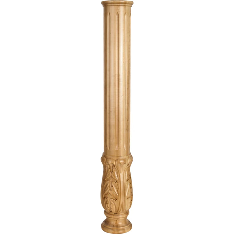 35" Tall Acanthus Fireplace Column - image 1