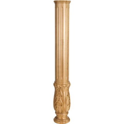 35" Tall Acanthus Fireplace Column - image 1