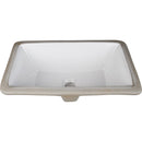 18-1/8" Rectangular Porcelain Undermount Bathroom Sink with Overflow - image 1