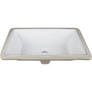 20-7/8" Rectangular Porcelain Undermount Bathroom Sink with Overflow - image 1