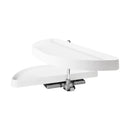 35" Half Moon Two Tier Blind Corner Cabinet Lazy Susan with Pivot and Pull Out Shelves - image 2